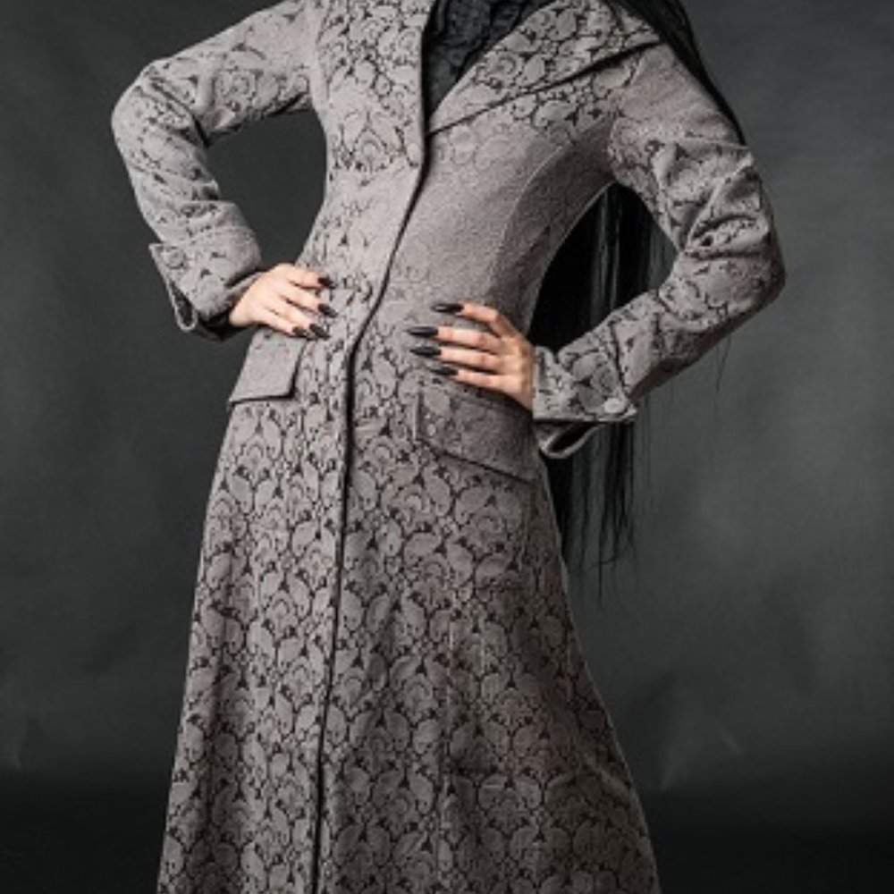 Maxi Brocade coat